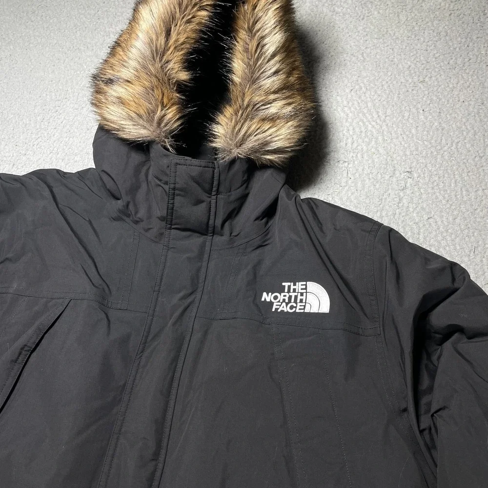 The North Face McMurdo Parka Coat Mens Size XL Black Down 600 DryVent Hooded NEW